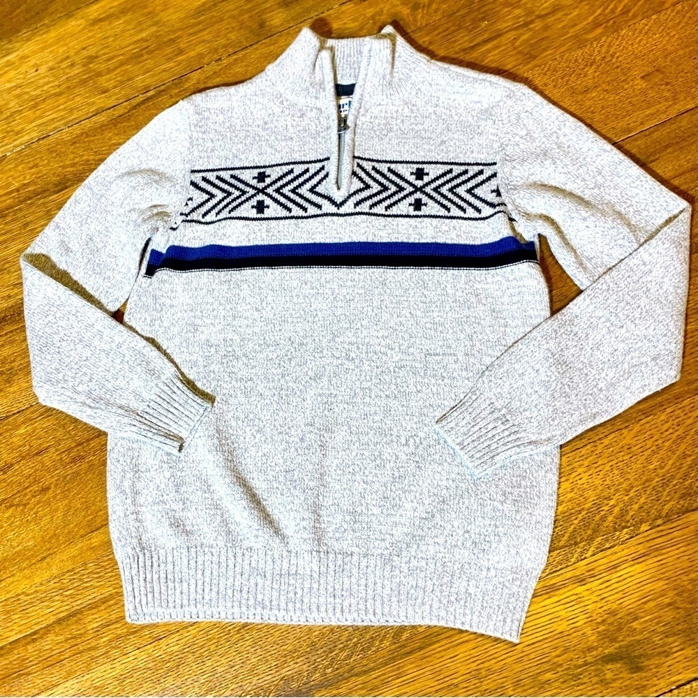 Boy s Youth Urban Pipeline 1/4 Zip Sweater Size Medium in Gray Heather